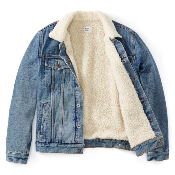 Flint & Tinder Type 3 Sherpa-Lined Trucker Jacket / Small - Picture 10 of 16